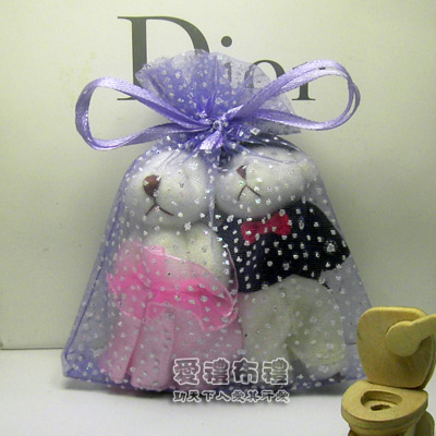 【愛禮布禮】 婚禮小物: 淡紫色雪點紗袋10x12cm,1個2.1元,10個21元,滿1000元免運 - 20140924170710-549781893.jpg(圖)