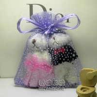 【愛禮布禮】 婚禮小物: 淡紫色雪點紗袋10x12cm,1個2.1元,10個21元,滿1000元免運_圖片(1)