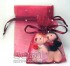 台北市-【愛禮布禮】婚禮小物：酒紅色鑽點紗袋8x10cm,1個1.7元,10個17元_圖