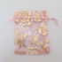 台北市-【愛禮布禮】婚禮小物：粉紅色玫瑰燙金雪紗袋9x12cm,1個1.7元,10個17元_圖