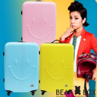  BearBox ☆莎莎代言☆ 一見你就笑♫ ABS輕硬殼微笑行李箱/旅行箱/登機箱/拉桿箱(20吋)_圖片(2)