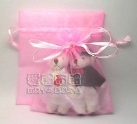 【愛禮布禮】婚禮小物：粉紅雪紗袋10x12cm,1個1.9元,10個19元_圖片(1)