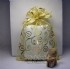 台北市-【愛禮布禮】婚禮小物：淡金色勾藤蔓燙金雪紗袋12x17cm,1個2.6元,10個26元_圖