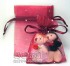 台北市-【愛禮布禮】婚禮小物：酒紅色鑽點紗袋7x9cm,1個1.5元,10個15元_圖