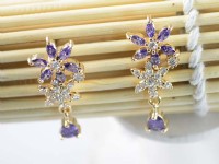 甜蜜浪漫情人獻禮~完美微鑲鋯石耳環閃耀迷人~韓國飾品/髮飾品~平價中的優質好物_圖片(2)