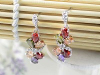 甜蜜浪漫情人獻禮~完美微鑲鋯石耳環閃耀迷人~韓國飾品/髮飾品~平價中的優質好物_圖片(3)