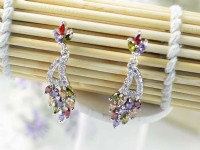 甜蜜浪漫情人獻禮~完美微鑲鋯石耳環閃耀迷人~韓國飾品/髮飾品~平價中的優質好物_圖片(4)