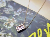 永恆的經典~深刻的唯一愛戀~甜蜜飾品~316不銹鋼鎖骨短鍊~最甜的玫瑰金~耀眼閃亮~守億飾品批發_圖片(1)