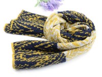 新時尚復古異國情調針織毛料保暖圍巾批發 可網路下單_圖片(3)