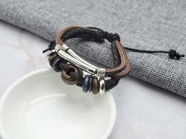 復古民俗多件式編織皮革手環/鍊 韓國當季流行飾品 小額批發 - 20170106193020-702406194.jpg(圖)