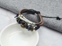 復古民俗多件式編織皮革手環/鍊 韓國當季流行飾品 小額批發_圖片(1)