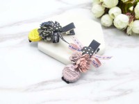 手工黏土邊夾/鴨夾~微鑲鑽自動夾~手做造型飾品~韓國飾品批發_圖片(4)