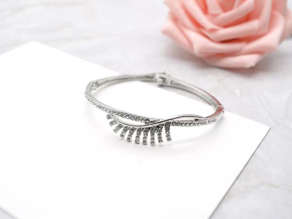 完美精鍍白金寶石手環~永恆經典不銹鋼微鑲鋯石短鍊批發 - 20170512200913-591123565.jpg(圖)