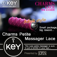 【美國KEY-Charms Lace茜絲迷你震動棒】台北情趣用品店哪裡有_圖片(1)