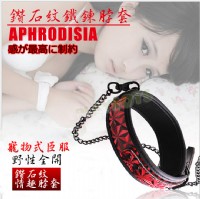 【APHRODISIA-鑽石紋鐵鍊脖套/頸圈】情趣用品 汽車旅館_圖片(1)