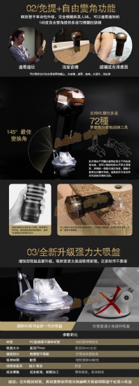 【漫渺MANMIAO性愛姿態模擬雙縮陰3D黑蜘蛛X3(吸盤非手持式)】情趣用品哪裡買品質好_圖片(4)