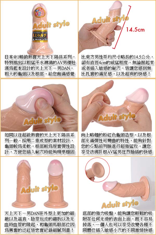 【日本A-ONE天上天下(雙重材質擬真陽具)-DAN】情趣用品示範教學  - 20151223112341-841170908.jpg(圖)