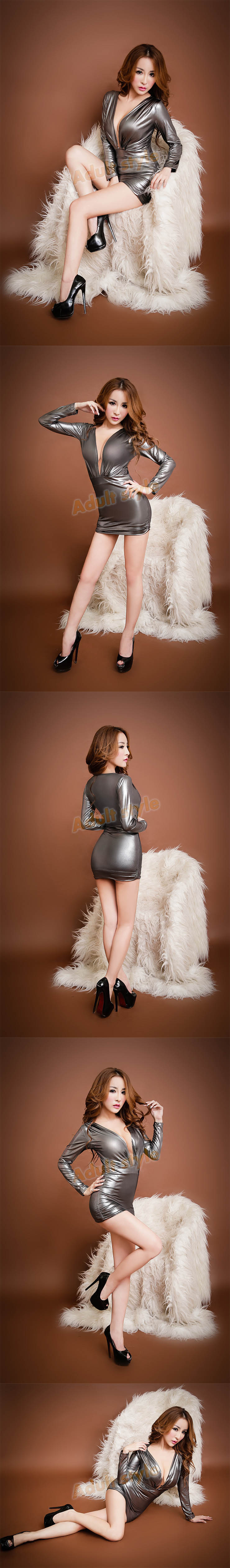 【閃銀烈女前開深V短裙夜店裝】情趣用品yahoo  - 20151229110254-358389188.jpg(圖)