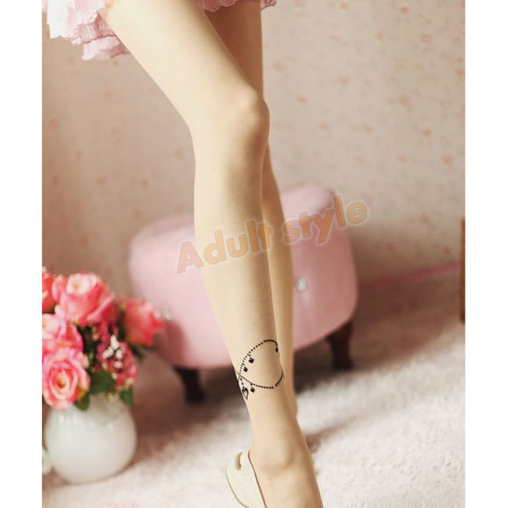 【愛心腳鏈超薄長筒絲襪(膚色)】情趣用品第一交椅  - 20151230110227-444642445.jpg(圖)