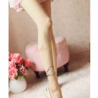 【愛心腳鏈超薄長筒絲襪(膚色)】情趣用品第一交椅 _圖片(1)