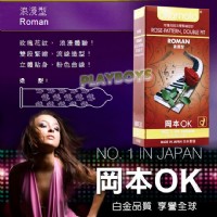 【岡本OK-浪漫型(玫瑰花紋及雙緊縮)10入】情趣用品 汽車旅館_圖片(1)