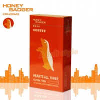 【蜜歡家族HONEY BADGER-超薄003保險套(12入)】情趣用品 汽車旅館_圖片(1)