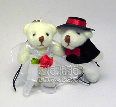 【愛禮布禮】婚禮小物：婚禮小物,5公分婚紗熊(1對)一般價 23 元 會員價 23 元 - 20151231195209-563296531.jpg(圖)