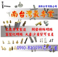 台南專業螺絲製造 特殊訂製螺絲 塑膠買賣 機車零件 五金螺絲 開發  李先生 0910820599_圖片(1)