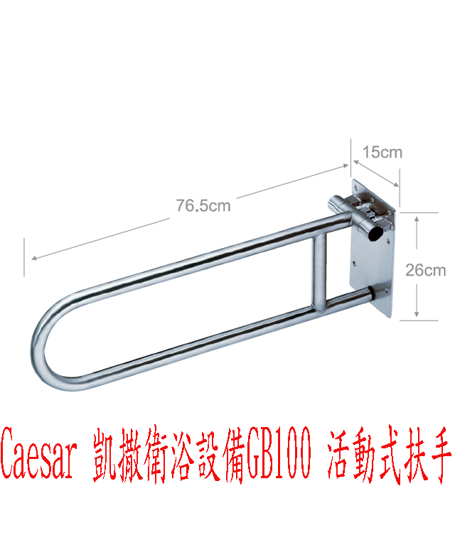 (YOYA)Caesar 凱撒衛浴設備GB100 活動式扶手(不銹鋼製)廚房浴室配件☆來電特價☆0983375500☆台中凱撒、彰化凱撒、南投凱撒、員林 - 20161023112316-193302182.jpg(圖)