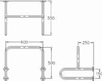  0983375500☆來電特價☆電光牌安全扶手 TENCO☆小便斗扶手1¼" H-6141_圖片(2)