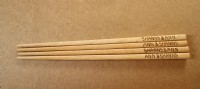 Handed and electro cauterized cypress chopsticks(handmade and customized of English words.)_圖片(2)