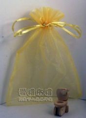 【愛禮布禮】婚禮小物： 淡金色雪紗袋12x17cm,1個2.2元 50個 一般價 110 元 會員價 110 元_圖片(1)