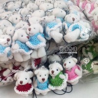 【愛禮布禮】婚禮小物：4.5公分毛衣關節熊1支7.5元, 1組4色30元 一般價 30 元 會員價 30 元_圖片(1)