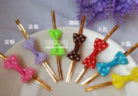 【愛禮布禮】婚禮小物： 咖啡色圓點羅紋帶蝴蝶結 10個 一般價 15 元 會員價 15 元_圖片(1)