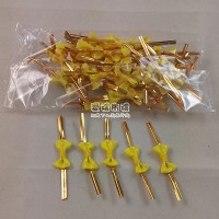 【愛禮布禮】婚禮小物： 絡黃色圓點羅紋帶蝴蝶結 10個 一般價 15 元 會員價 15 元_圖片(1)