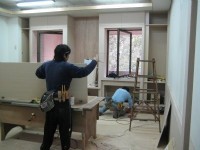 （台北）木工師傅裝潢維修,0935351766自工便宜 天花板 系統櫃 衣櫃 鞋櫃 輕隔間 拉門 電視櫃 書櫃 酒櫃_圖片(3)