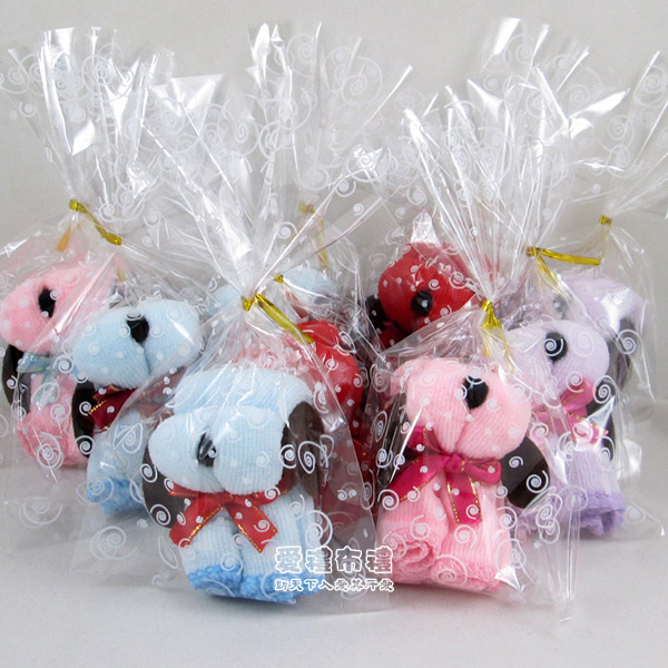 【愛禮布禮】婚禮小物：小狗造形毛巾OPP袋裝(隨機出貨不挑色)一般價 11 元 會員價 11 元 - 20170901210004-270966998.jpg(圖)