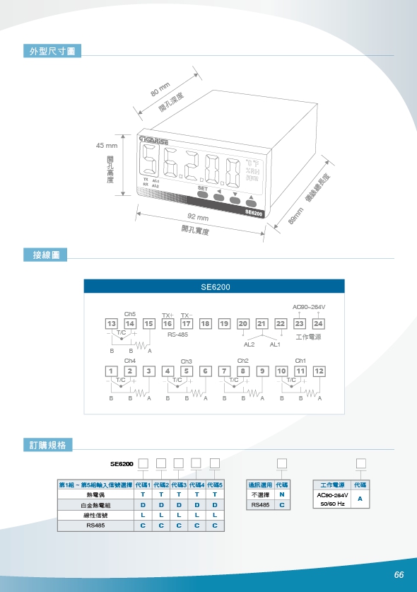 數位5迴路輸入循環顯示器PT100,數位5迴路輸入表面溫度計循環顯示器,數位5迴路輸入貼附式表面溫度計循環顯示器,數位5迴路輸入4~20mA循環顯示器,數位5迴路輸入0~10V循環顯示器 - 20171020153027-484721066.jpg(圖)