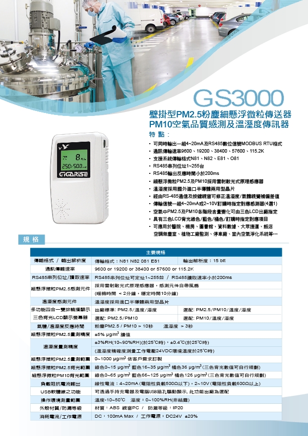 GS2000-六合一PM2.5/PM10/C02/C0/TRH/空氣品質偵測器/溫濕度傳送器/一氧化碳傳送器/多功能PM2.5空氣品質監測器/壁掛型一氧/二氧/溫濕度傳送器/PM2.5細懸浮微粒顯示器 - 20200327151209-997550992.jpg(圖)