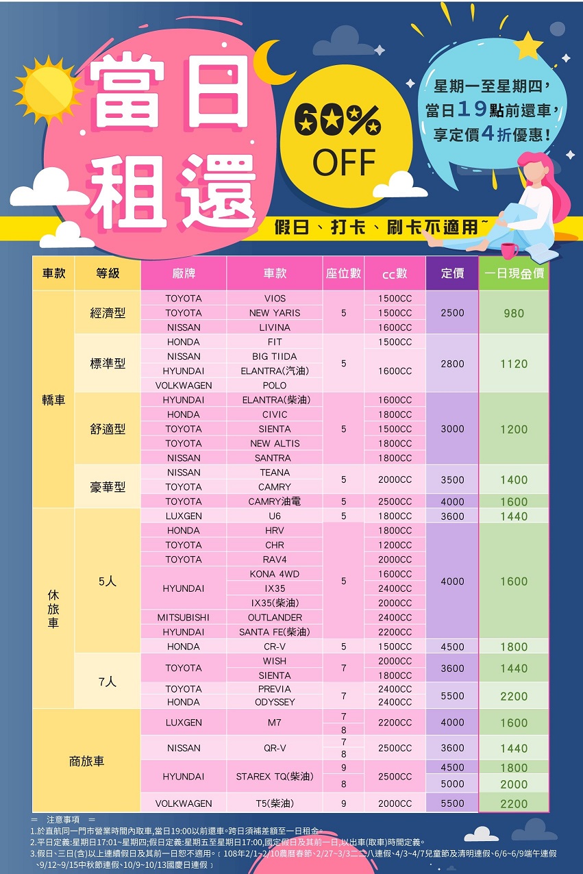 小車平日980起  - 20190522134107-503892094.jpg(圖)
