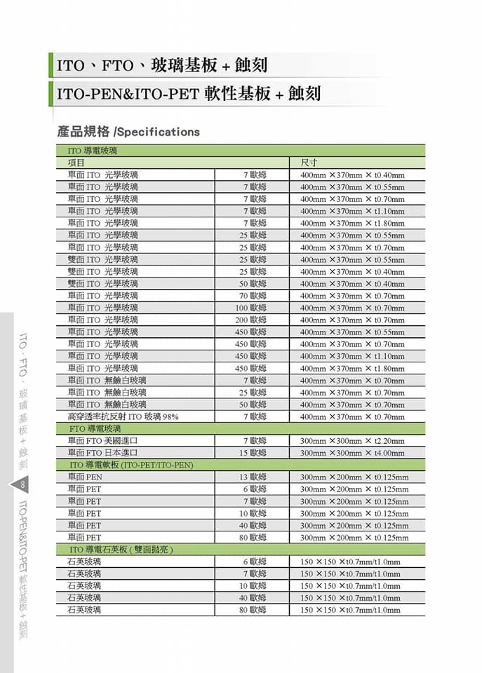 FTO glass 300*300*t2.2 mm R : 6-8 ohm-sq ITO FTO導電玻璃鍍膜+蝕刻+切割/導電軟板PET PEN/基板鍍膜+蝕刻+切割 - 20180802143058-191984428.jpg(圖)