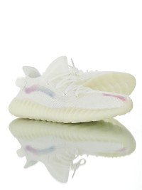 adidas originals yeezy boost 350 v3 情侶新款半透明紗網針織爆米花慢跑鞋 _圖片(1)