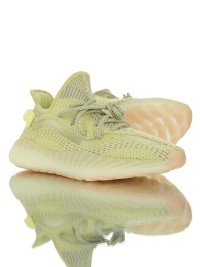 adidas originals yeezy boost 350 v3 情侶新款半透明紗網針織爆米花慢跑鞋 _圖片(3)