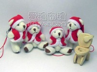 【愛禮布禮】婚禮小物：6.5公分聖誕節小熊1支12元一般價 12 元 會員價 12 元_圖片(1)