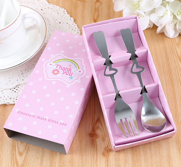 【愛禮布禮】婚禮小物：不銹鋼叉勺餐具禮盒-粉色圓點 一般價 16 元 會員價 16 元 - 20180609220151-553350003.jpg(圖)