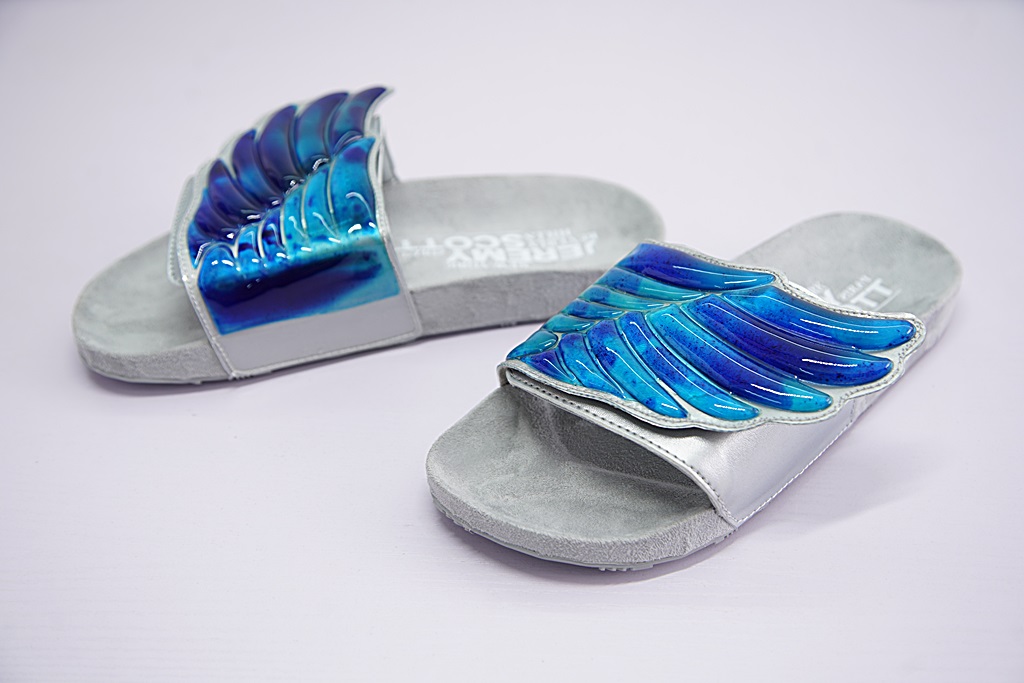 jeremy scott x adidas gel wing adilette slides 個性情侶翅膀拖鞋 灰銀液態水綠  - 20180610102908-597846780.jpg(圖)