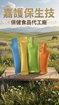 膠囊、錠劑、粉包、酵素果凍、葉黃素果凍、飲品-液體充填代工-造型袋-異型袋-嘉護保生技_圖片(1)