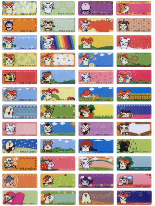 萍兒小鋪**原廠授權彩色姓名貼紙*可與同學合購.不限制1個名字喔可印不同名字&字型  - 20070907221713_175332796.jpg(圖)