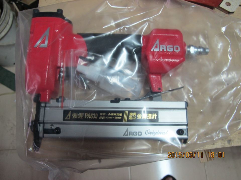 工具出租 - 三角牌 ARGO 強速 (有頭/無頭) 雙用 蚊釘槍 - PA-630 - 20150823224506-341108167.JPG(圖)