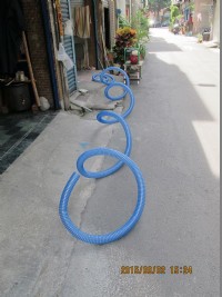 工具出租 - PVC進水管 抽水管 青龍管 塑膠管 水肥車管 工地抽水 - 10公尺長 - 管寬52MM - 藍色系_圖片(3)